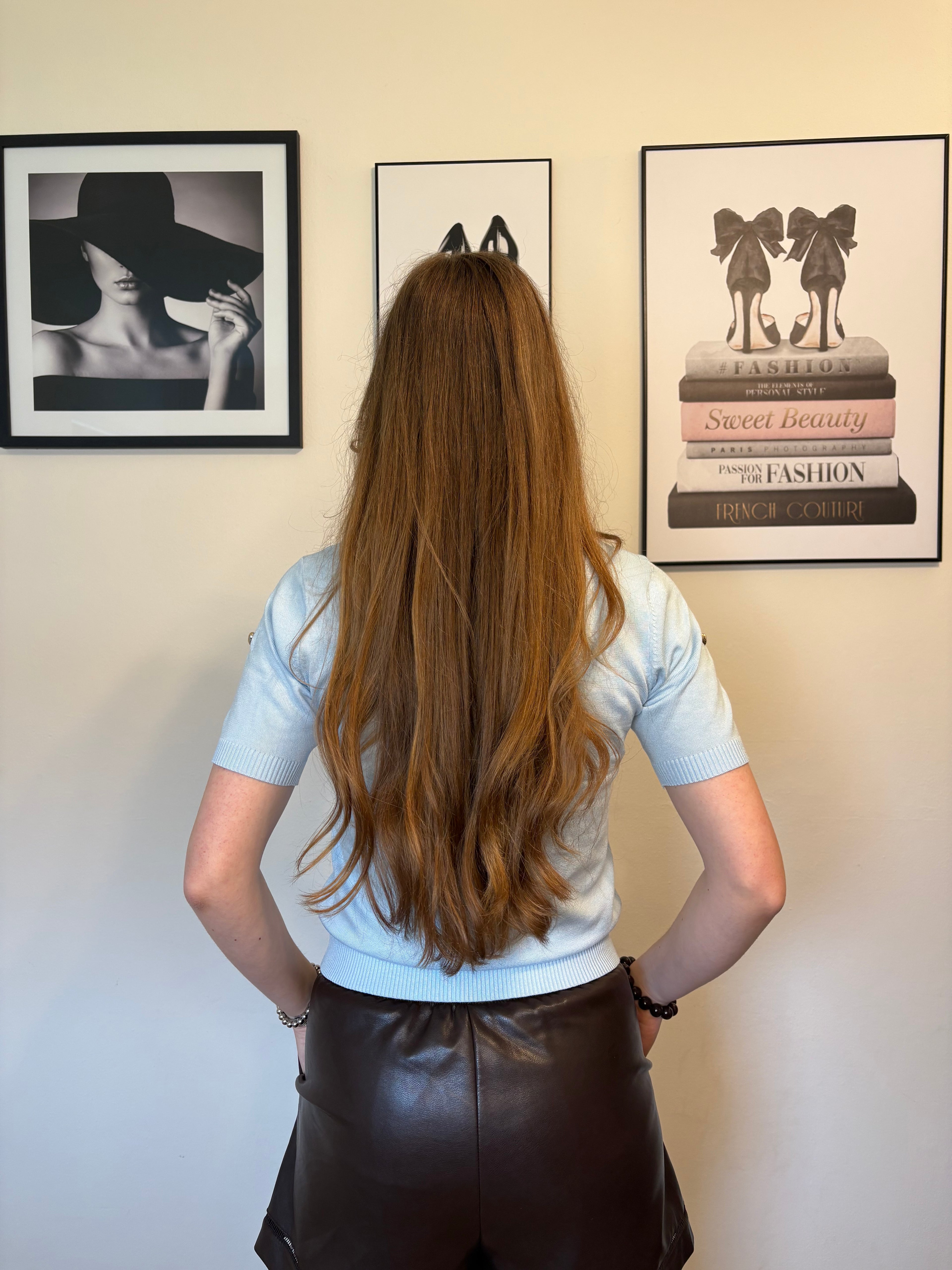 Lichtblauwe hartjes top Sophie