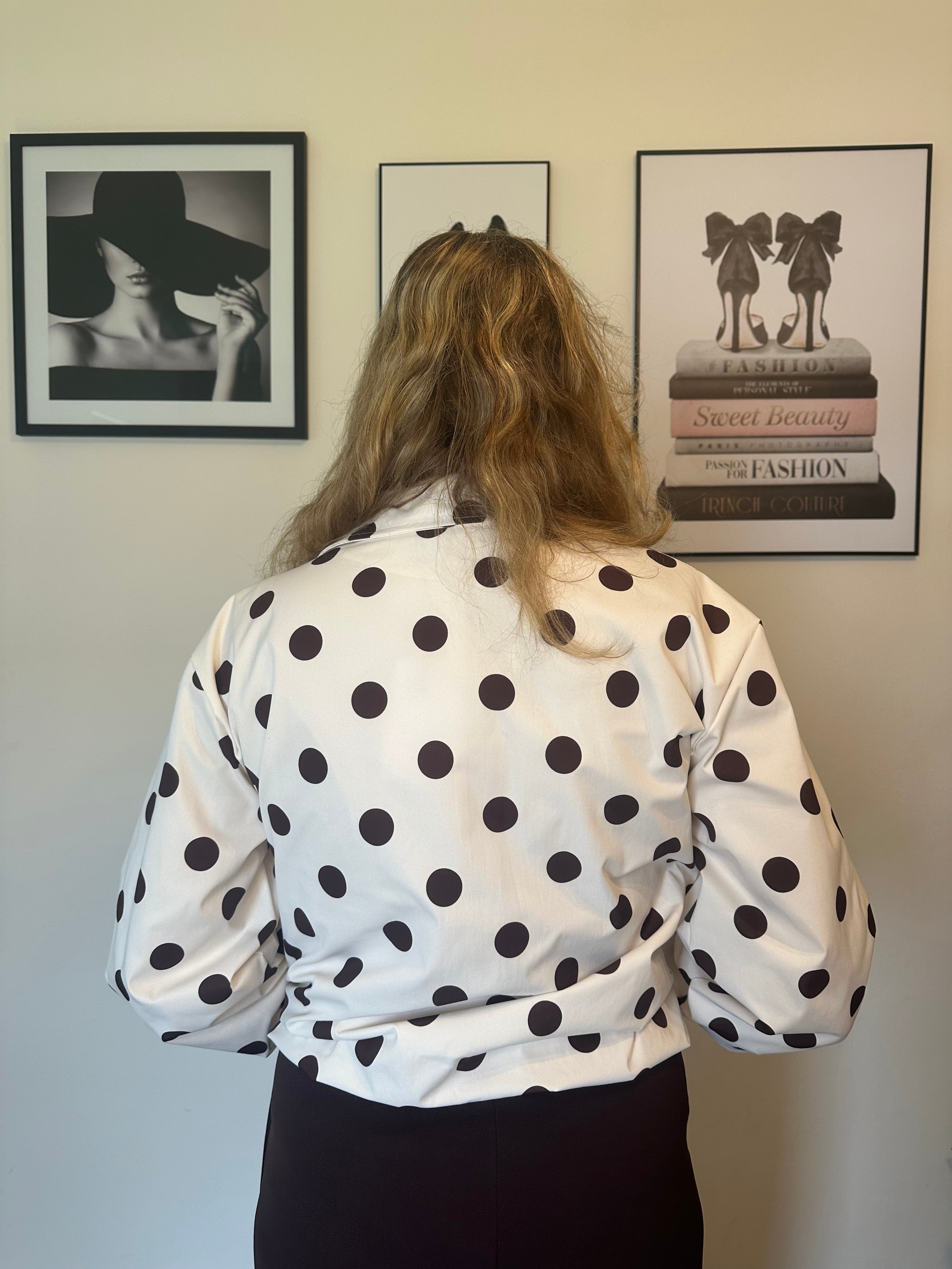Polkadot jacket Noa ecru