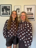 Polkadot jacket Noa bruin