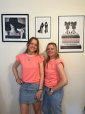 Streep top Julia roze