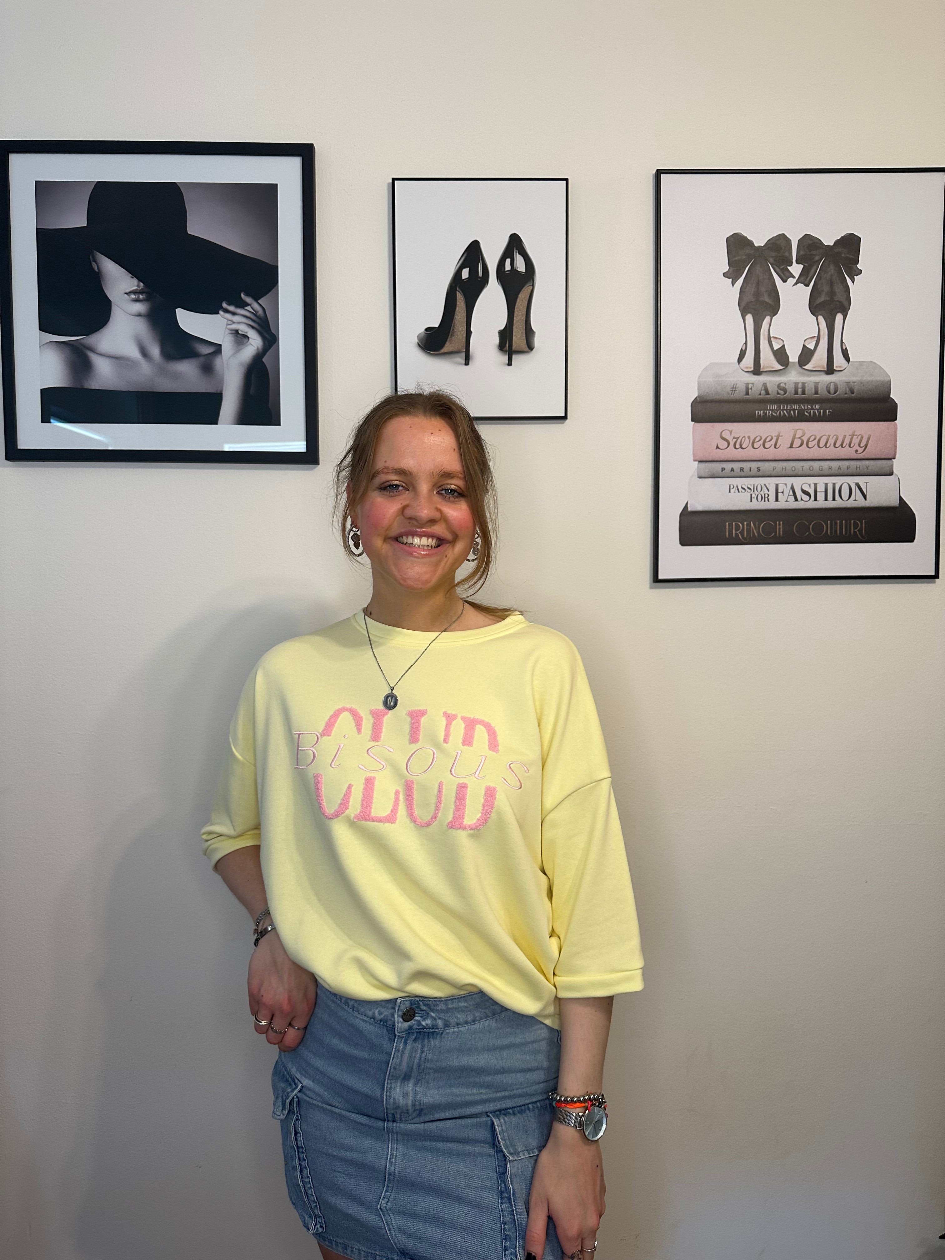 Sweatshirt Amber geel