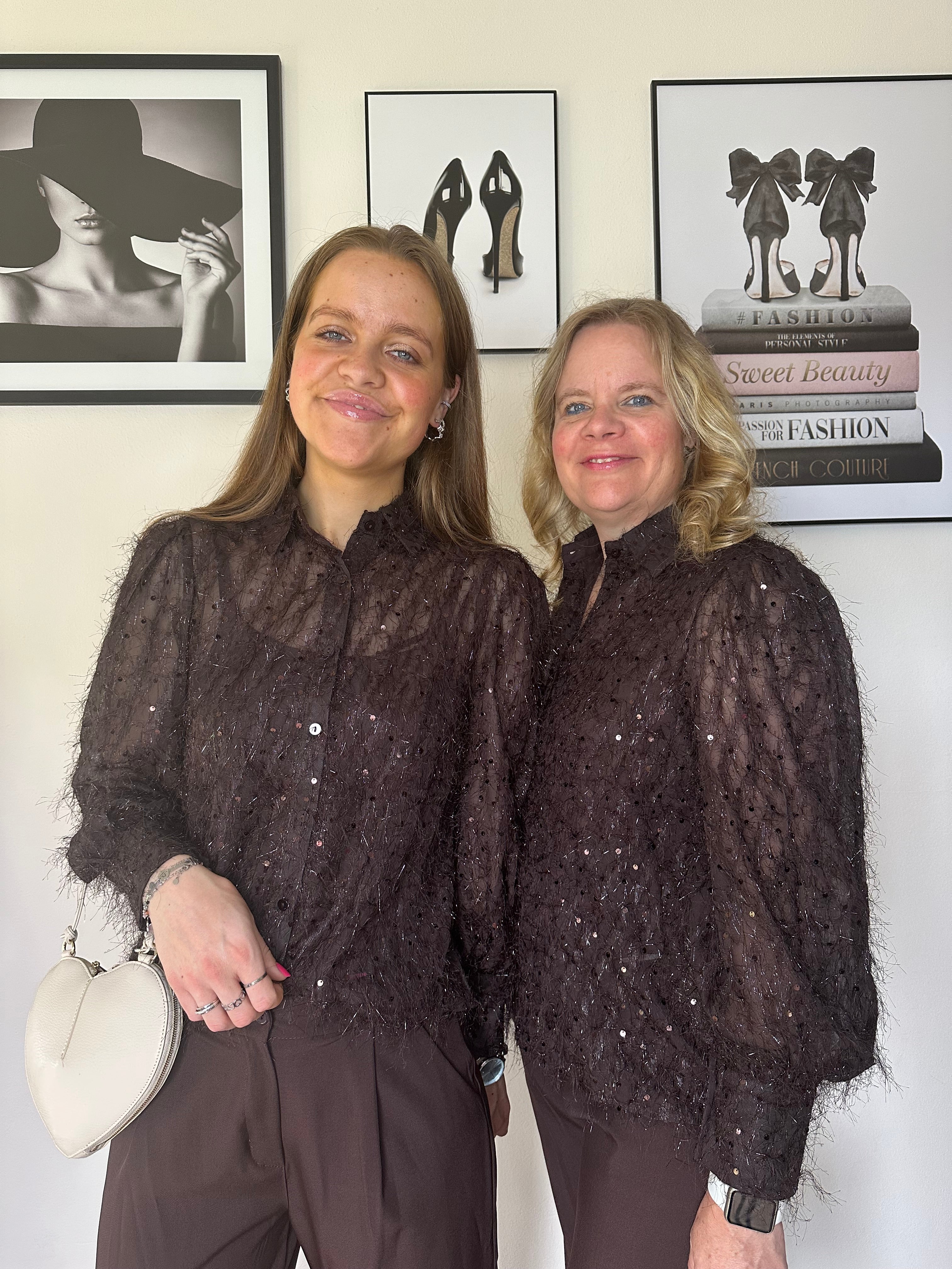 Blouse Juul bruin