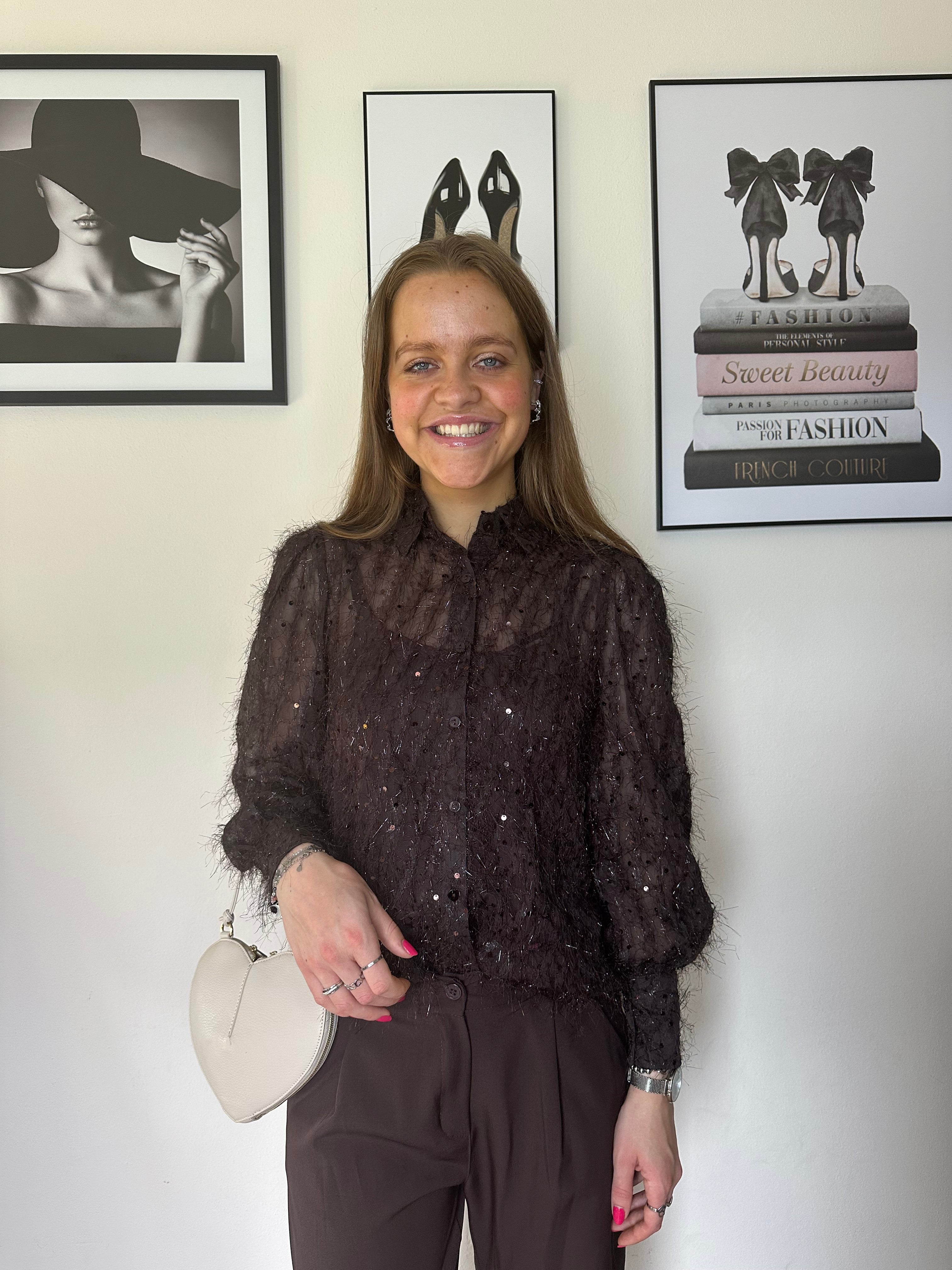 Blouse Juul bruin