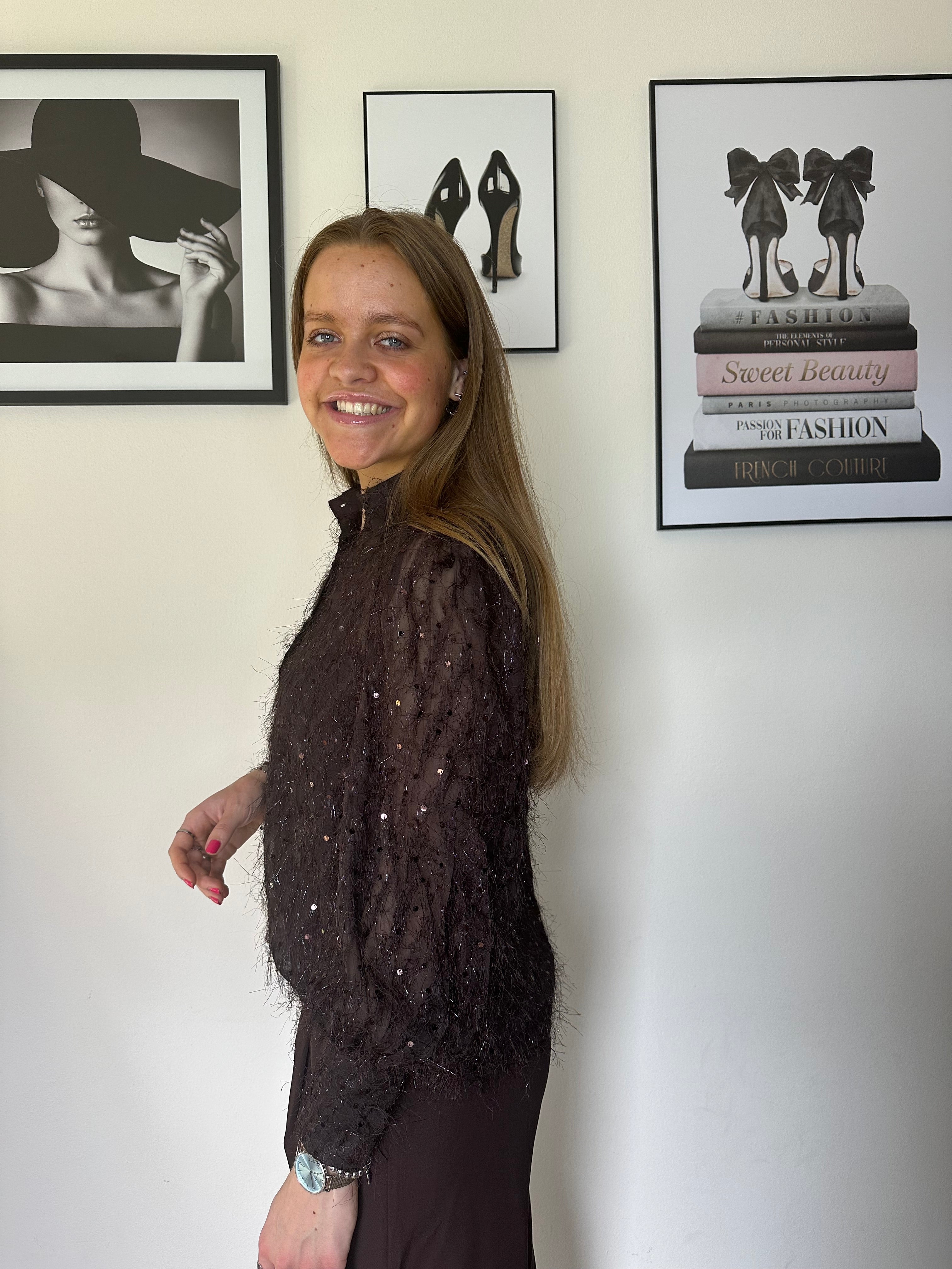 Blouse Juul bruin