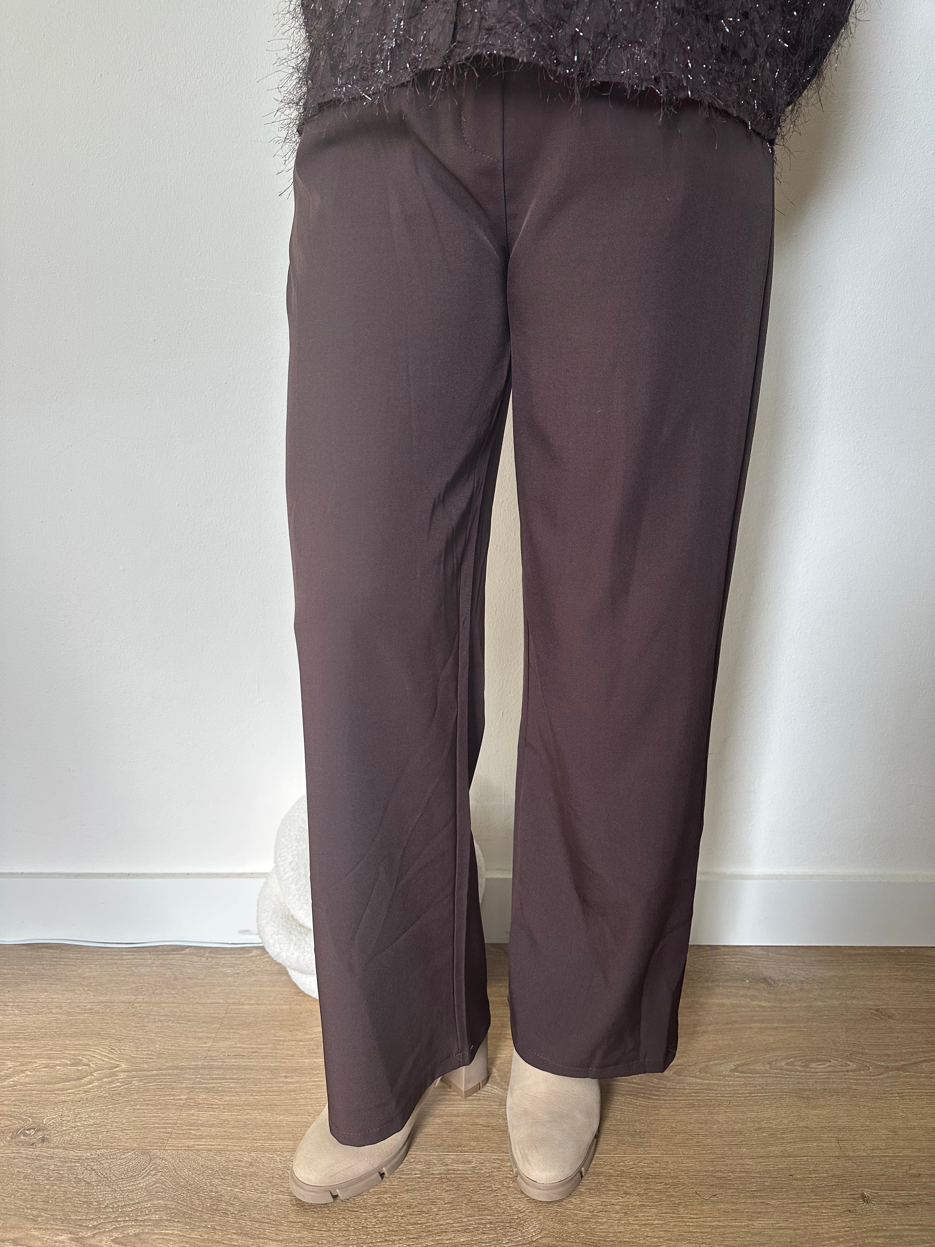 Pantalon Evi bruin