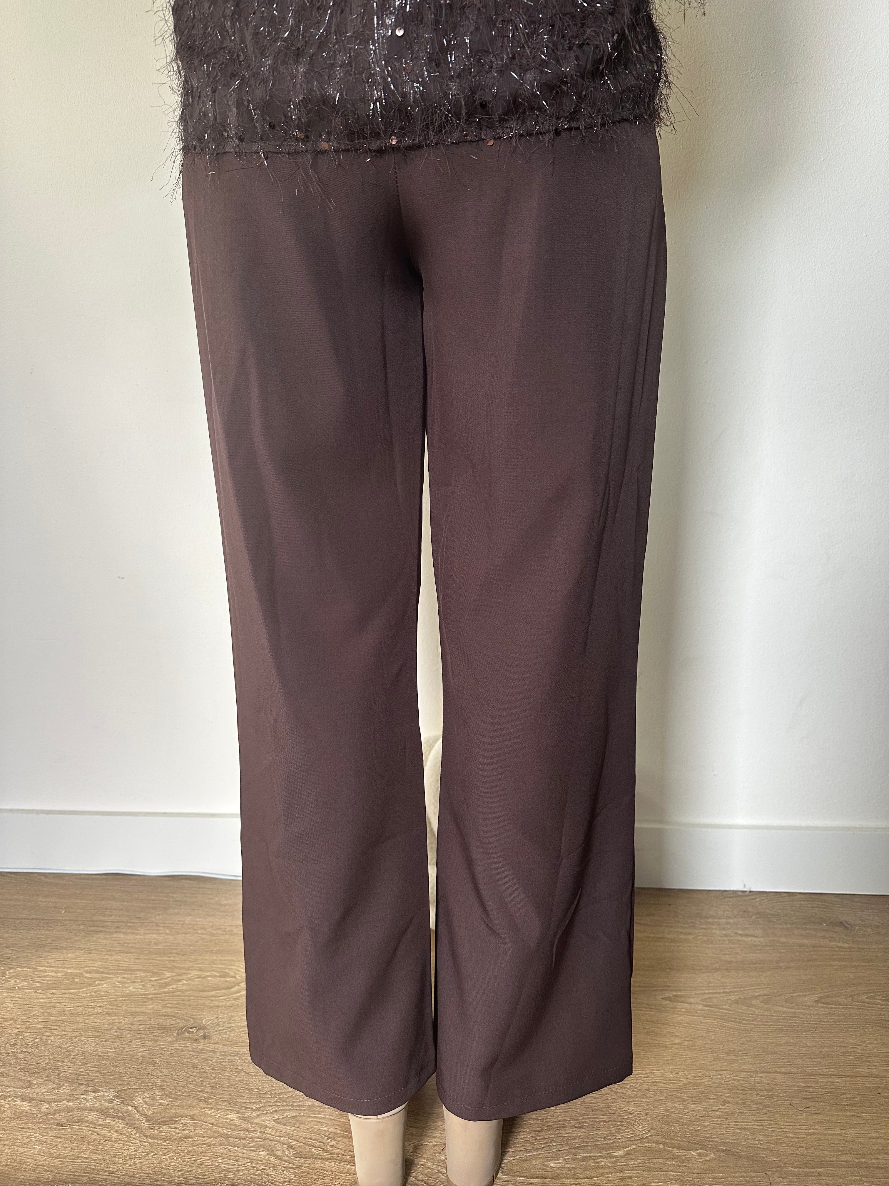 Pantalon Evi bruin
