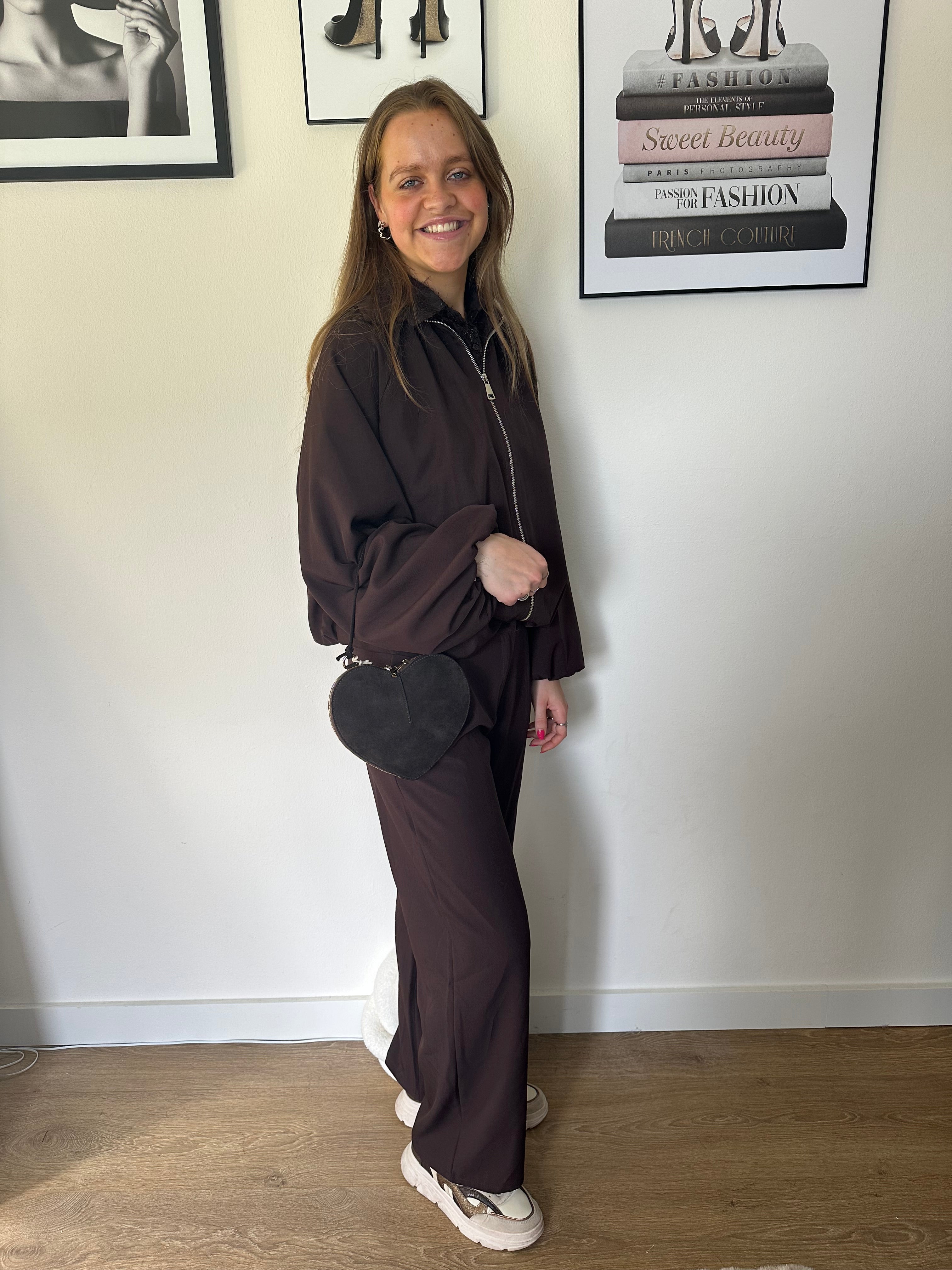 Pantalon Evi bruin